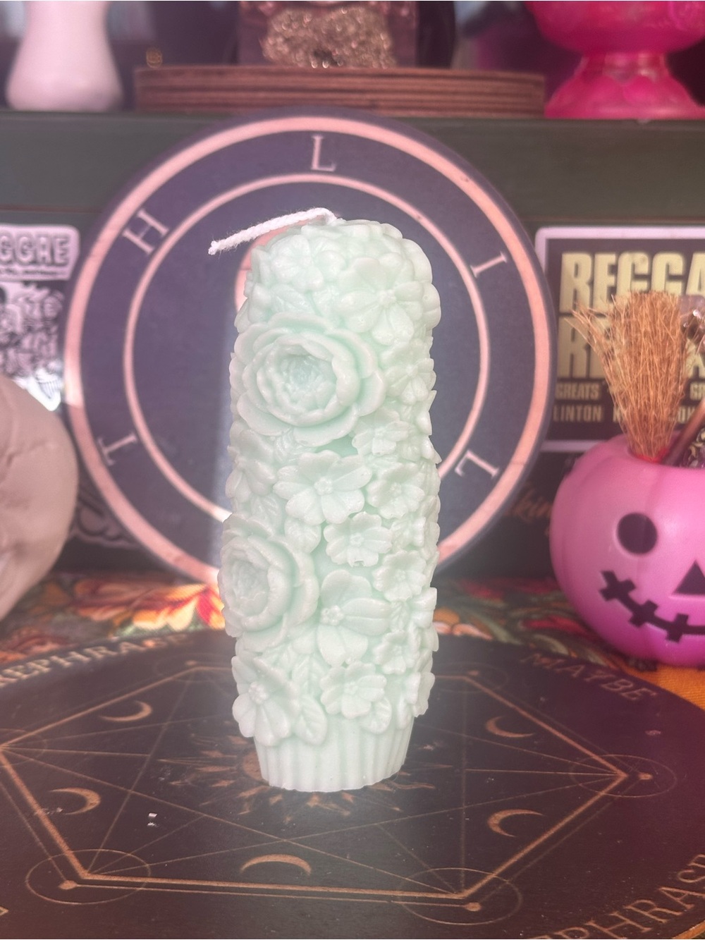 Botanical Bloom Pillar Candle